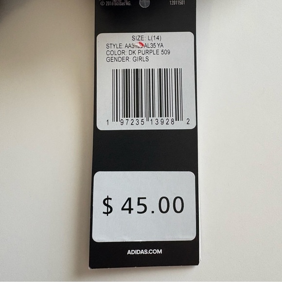 Adidas Girls 3-Stripes Sherpa Hoodie Pullover Large (14) NWT - Picture 2 of 2